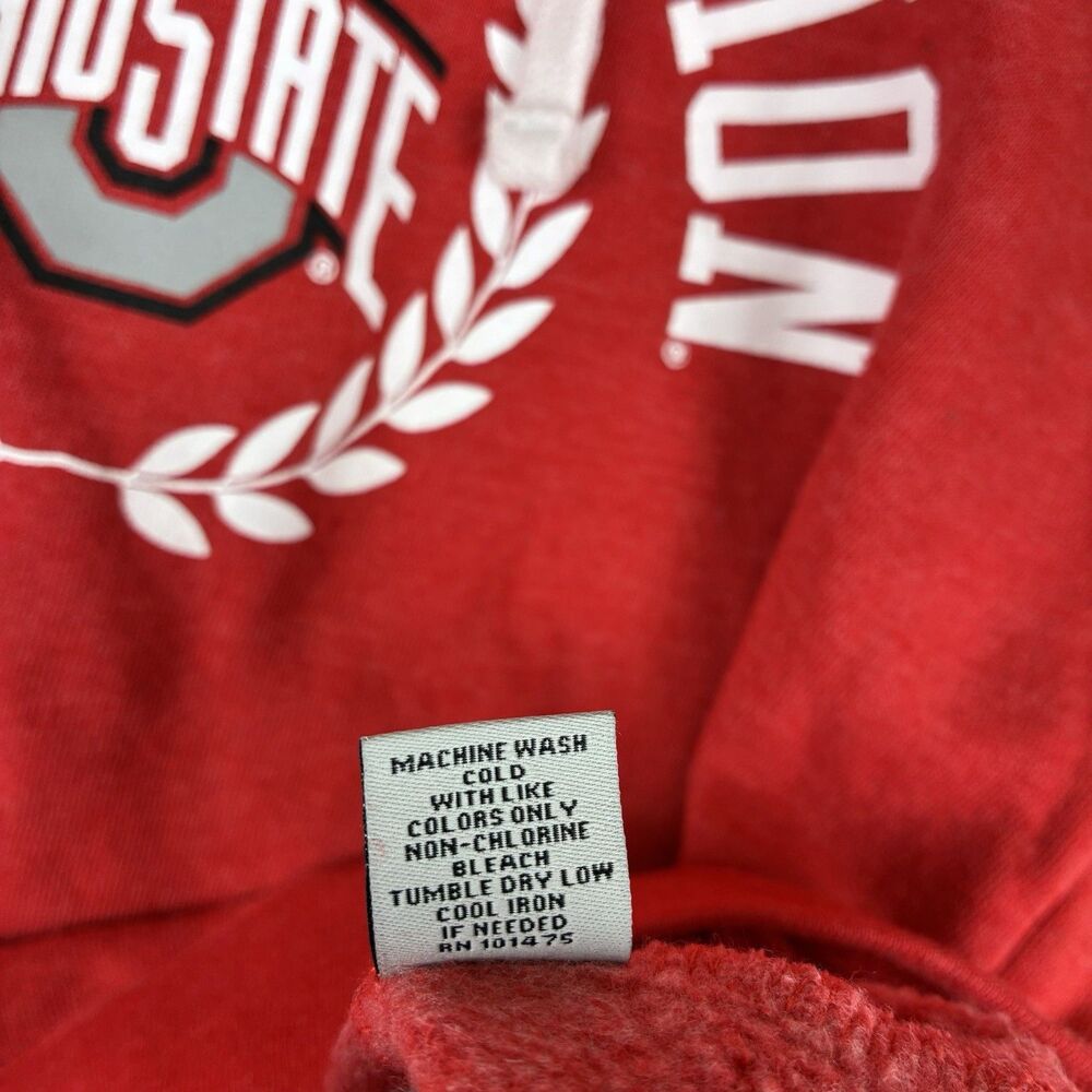 Ohio State “Buckeye Nation” Hoodie Women’s Size Large Red Graphic Sweatshirt - Picture 5 of 12